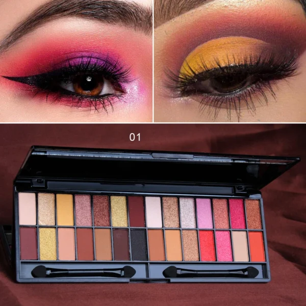 Makeup 28 Color Nude Eye Shadow Pallette Waterproof Eyeshadow Palette Lasting Make Up Brush Eyeshadow Palette Cosmetics TSLM1 - Image 4