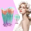 Professional Mermaid Makeup Brushes Set Eye Set Kits Shadow Eyeliner High Quality Makeup Brush Tools Eyebrow Beauty Tools Kit - Image 6