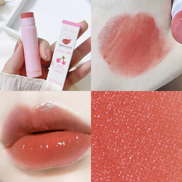 Colored Lip Balm Cute Moisturizing Lip Tint Long Lasting Waterproof Change Color Lipstick for Women Girls Lips Make Up Cosmetics - Image 5