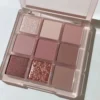 New Nine-color Eyeshadow Palette Butter Orange Brown Pearly Matte Glitter Eyeshadow Shiny Eye Shadow Long-lasting Eye Make Up - Image 4