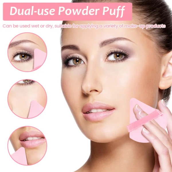 MAANGE 27pcs Makeup Tools Kit 20pcs Foundation Contour Blush Brush Set with Triangle Powder Puff Makeup Remover Puff Travel Bag - Image 5