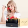 DUcare Makeup Brushes 12Pcs The Queen Seris Premium Gifts Foundation Powder Face Blush Eyeshadow Make up Brush Rubber Handle Set - Image 6