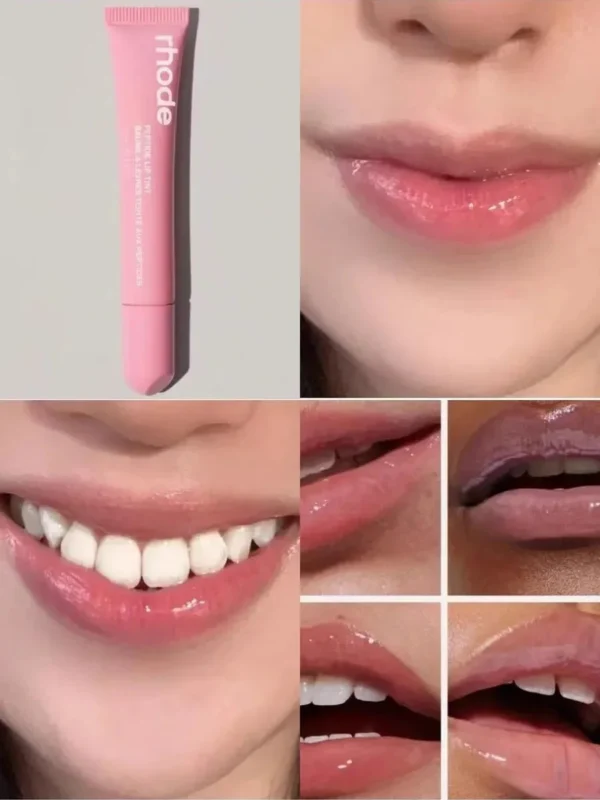 4 Colors Original Rhode Makeup Lip Gloss Moisturizing Shiny Liquid Hydrating Lipstick Clear Lip Gloss Beauty Tinted Lipstick - Image 4