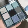 9 Colors Punk Smoky Blue Black Eyeshadow Makeup Pallete Matte Chocolate Brown Eye Shadow Palette Shimmer Shiny Eyeshadow Palette - Image 5