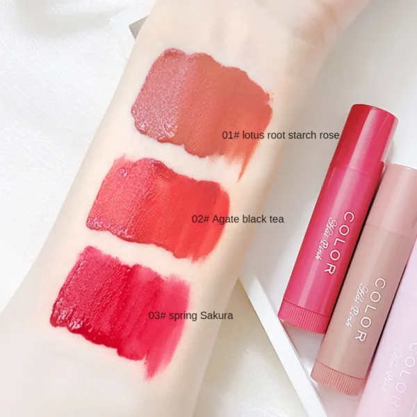 Colored Lip Balm Cute Moisturizing Lip Tint Long Lasting Waterproof Change Color Lipstick for Women Girls Lips Make Up Cosmetics - Image 4