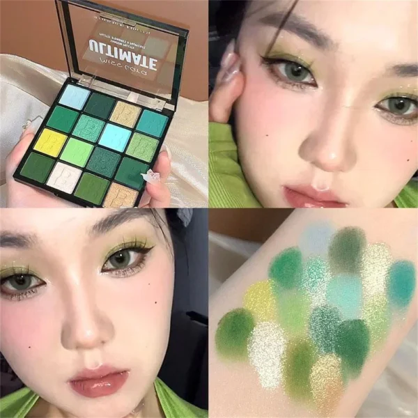 16 Colors Matte Eye Shadow Shimmer Pink Purple Green High Pigment Brightening Waterproof Lasting Charming Eyes Cosmetics Makeup - Image 4