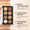 3 in 1 palette, contour concealer, long lasting, covers skin imperfections, creates a perfect and natural 3D makeup look - Image 3
